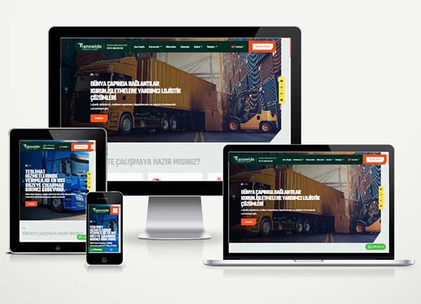 Lojistik Nakliyat Web Sitesi Paketi Transwide