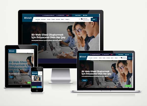Kurumsal Teknoloji Şirketi Web Paketi Extech