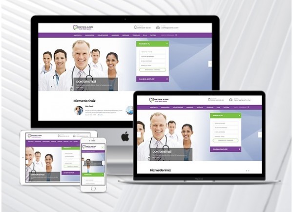 Doktor / Klinik Web Sitesi Paketi Medic v3.0
